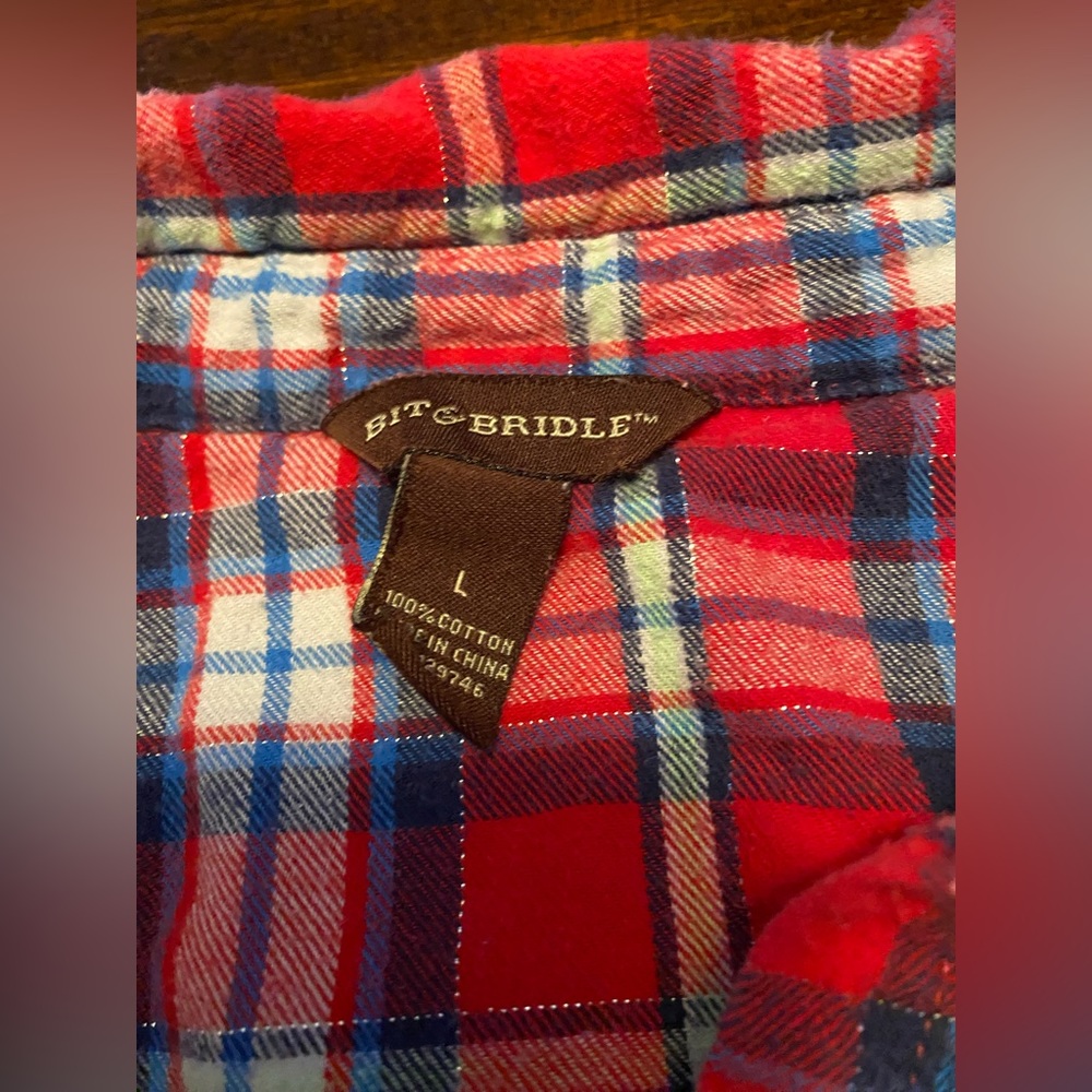 Bit & bridle button down shirt - Picture 2 of 2